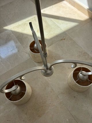 Lámpara de techo metal y ceramica