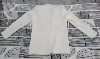Americana tipo Blazer blanco Talla S-M NUEVO