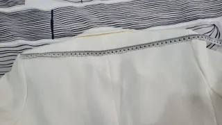 Americana tipo Blazer blanco Talla S-M NUEVO