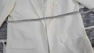 Americana tipo Blazer blanco Talla S-M NUEVO