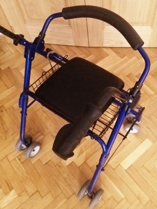 Andador plegable con Cesta