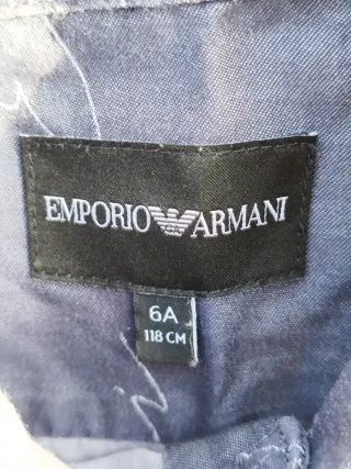 Camisa Emporio Armani Niño Azul
