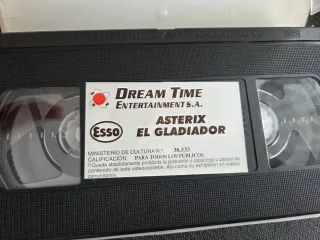 Lote 4 VHS Asterix y Los Simpson