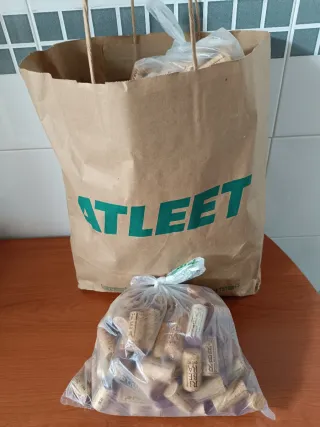 Lote 500 tapones de corcho vino