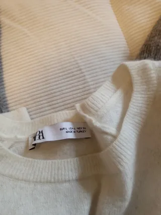 3 Jerséis Zara Gris y Blanco alguno tiene pelotill