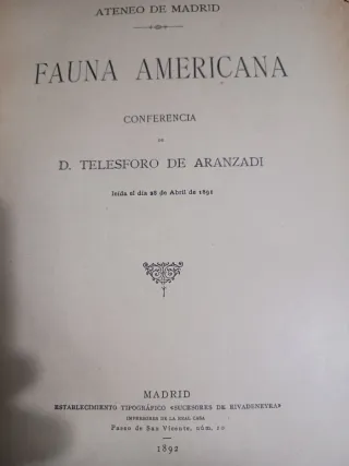 Conferencias Ateneo Madrid América Magallanes 1892