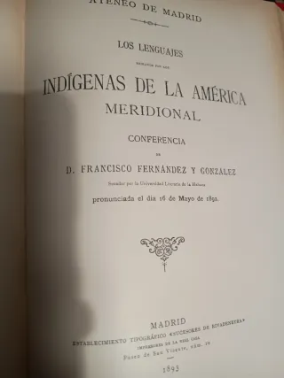 Conferencias Ateneo Madrid América Magallanes 1892