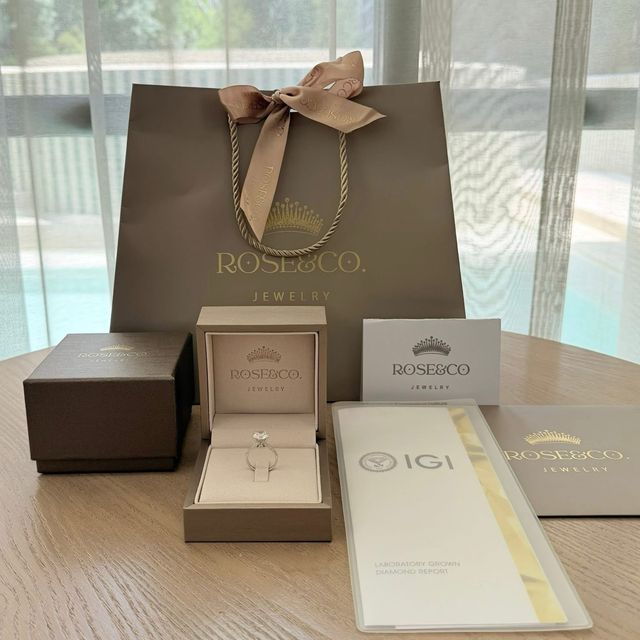 Anillo Rose & Co. Diamante 3.32ct Halo