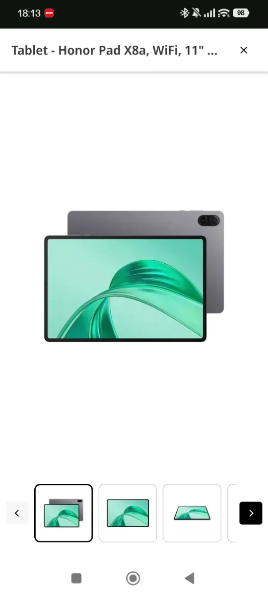 Tablet Honor Pad X8a WiFi 11 Gris