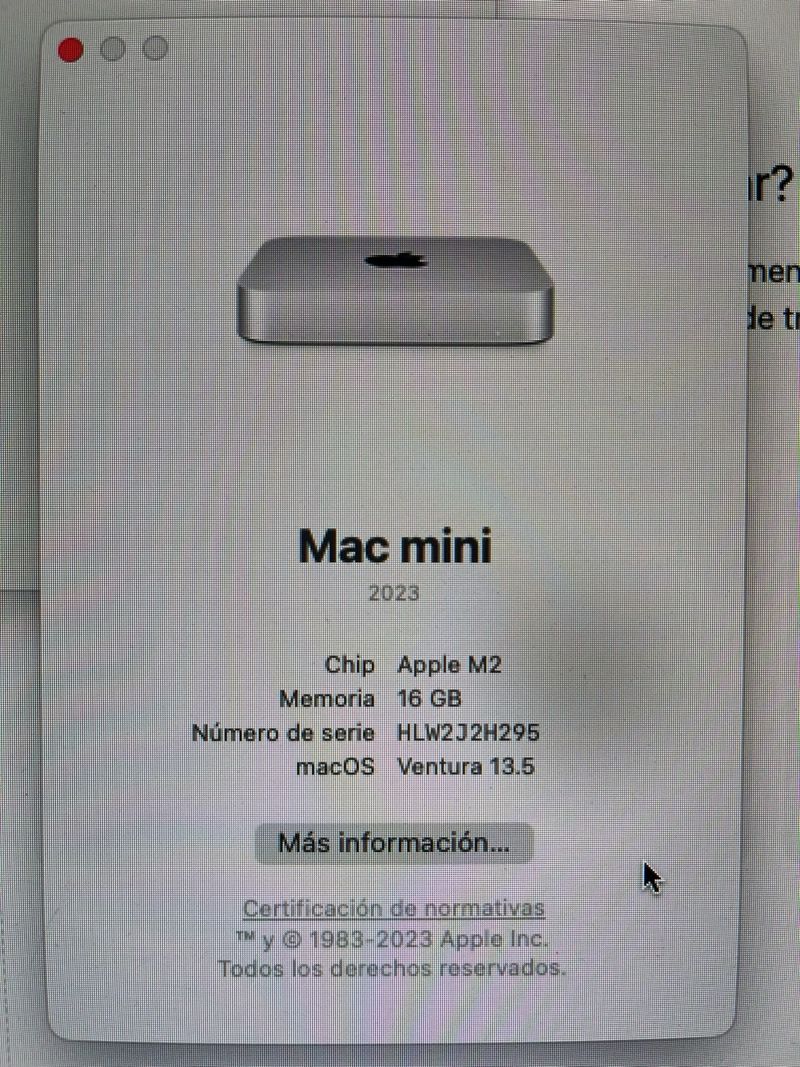 Mac Mini M2 16GB RAM 256GB SSD afbeelding 3
