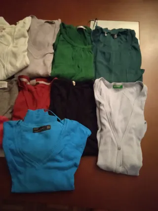 Lote 9 jerseys y chaquetas chica