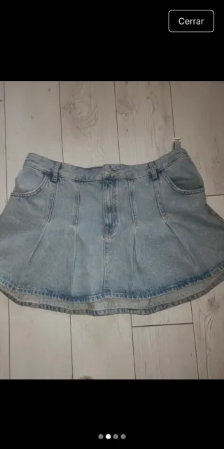 Falda vaquera corta mujer