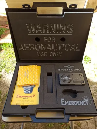 🇨🇭ESTUCHE RELOJ BREITLING 1884 EMERGENCY🇨🇭