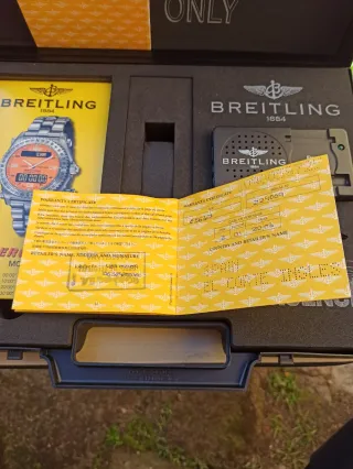 🇨🇭ESTUCHE RELOJ BREITLING 1884 EMERGENCY🇨🇭
