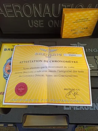 🇨🇭ESTUCHE RELOJ BREITLING 1884 EMERGENCY🇨🇭