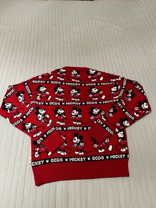 Maglione GCDS x Disney Mickey Rosso Taglia Unica