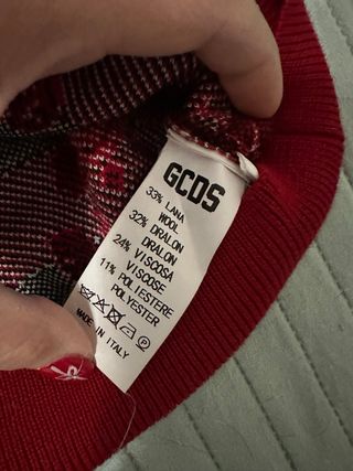 Maglione GCDS x Disney Mickey Rosso Taglia Unica