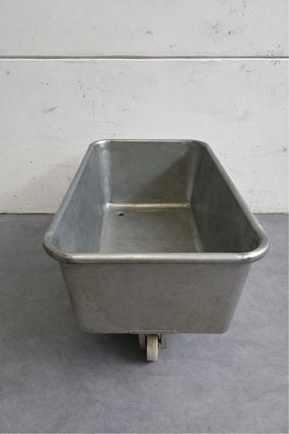 Bañera Acero Inox. con Ruedas