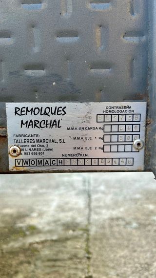 Remolque Marchal Mach 500kg