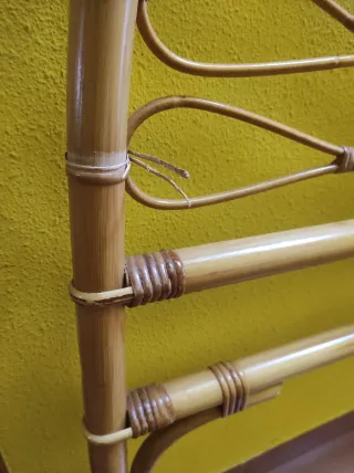 Cabecero de bambú estilo abanico