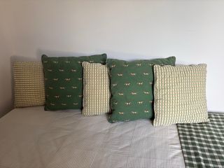 Cojines varios tamaños y colores