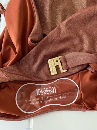 Costume intero Wolford marrone/oro