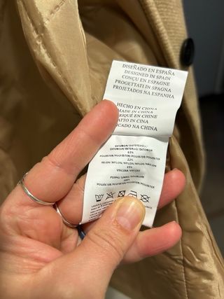 Abrigo Minueto Talla L Camel