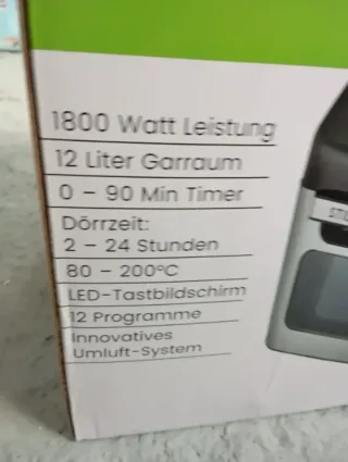 Freidora de aire 12L Stillstern