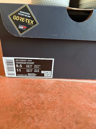 Nike Air Force 1 GORE-TEX Gris/Blanco