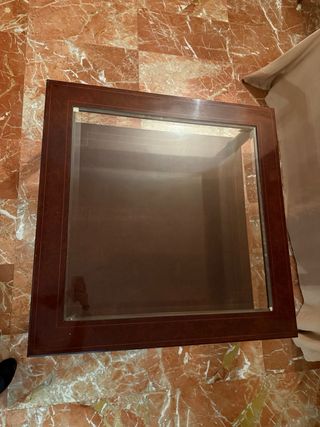 Mesa de centro madera y cristal
