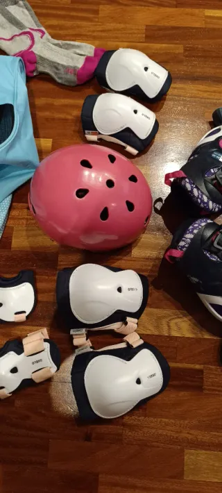 Pack Patinaje Niña + Casco + Protecciones