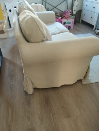 Sofá EKTORP 2 plazas IKEA beige