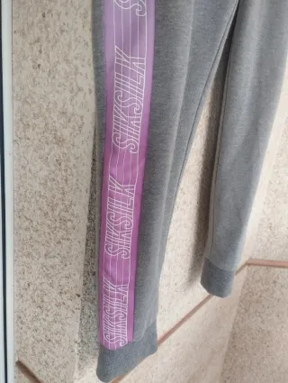Pantalón Jogger SikSilk Gris y Rosa unisex