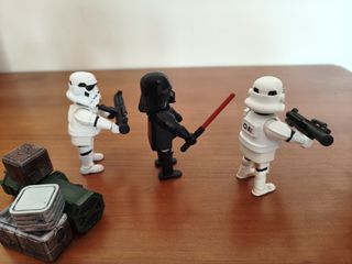 Star Wars Playmobil Custom Darth Vader y Stormtroo