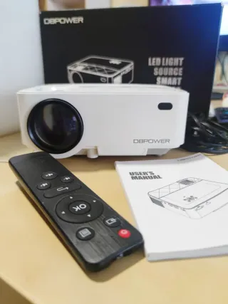 Proyector DBPOWER 1800 lúmenes Blanco