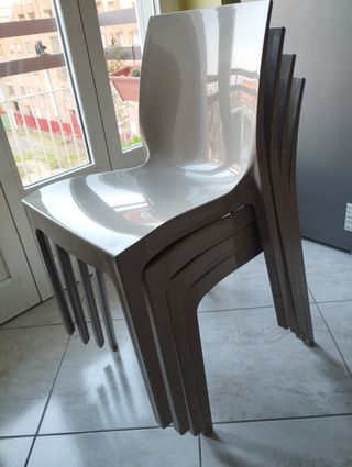 4 Sedie Cucina Grand Soleil Beige