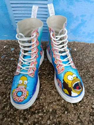 Dr. Martens Personalizadas Los Simpson Donuts