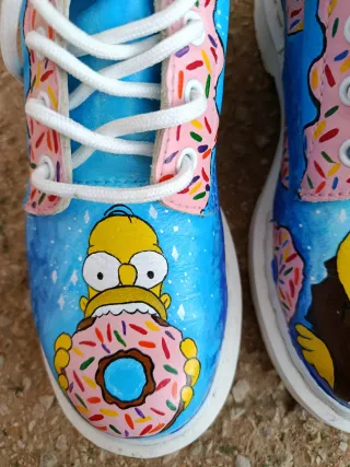 Dr. Martens Personalizadas Los Simpson Donuts