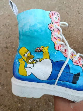 Dr. Martens Personalizadas Los Simpson Donuts