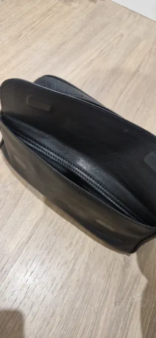 Neceser Piel Massimo Dutti Negro