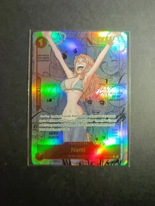 One piece Tcg Nami Manga Holografico fanart