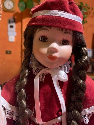 Coppia bamboline porcellana