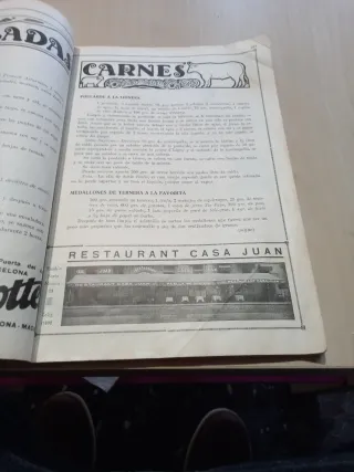 Revista antigua DE MENAGE  Cocina del año 1933