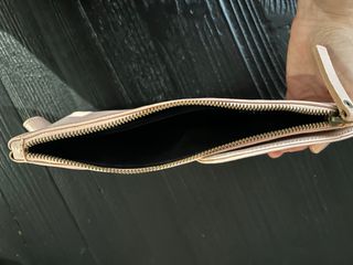 Bolso de mano piel rosa palo