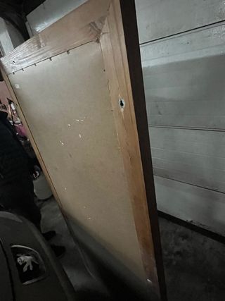 Espejo de madera y cristal