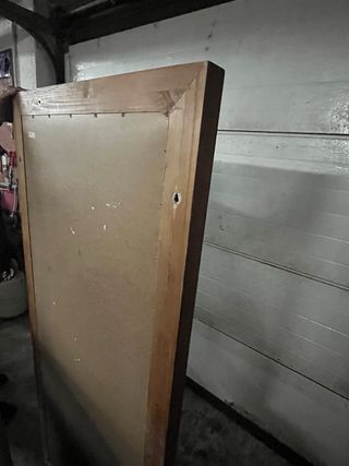 Espejo de madera y cristal