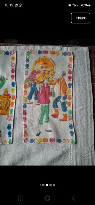 Tovagliolini anni 60 fantasia