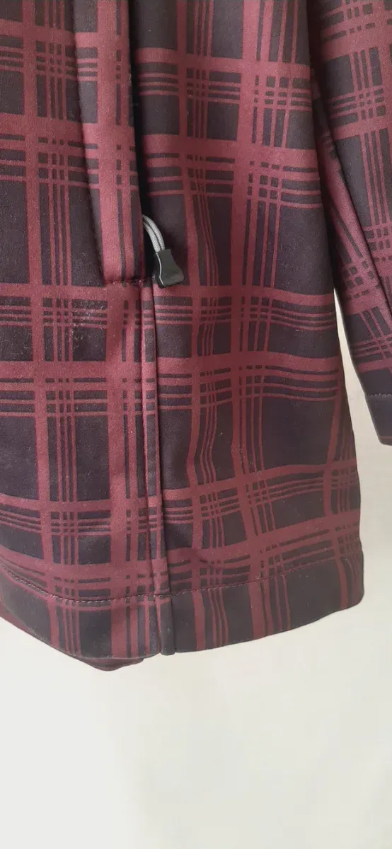 Chaqueta Janina cuadros morados y negro