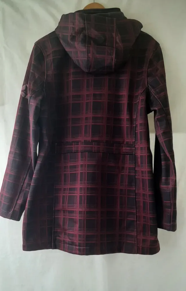 Chaqueta Janina cuadros morados y negro