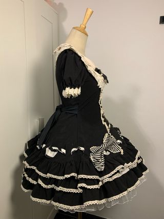 Vestito Sweet Lolita nero e bianco